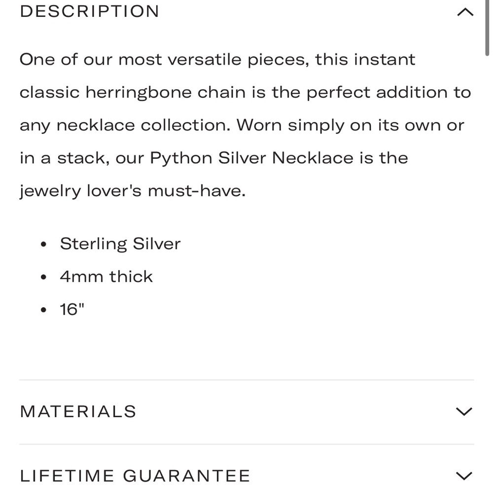 Electric Picks Python Sterling Silver Necklace - image 4